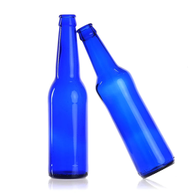 Make Your Own Packaging Beer Bottle Price Liquor Bottles  Manufacturer Blue Glass Bottle for Beer Storage