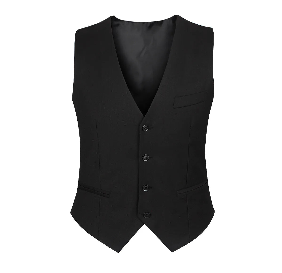New Slim V-Neck Suit Vest Men'S British Business Suit Vest Plus Size Men Groom Formal Men's Suit Waistcoat Dress Vest