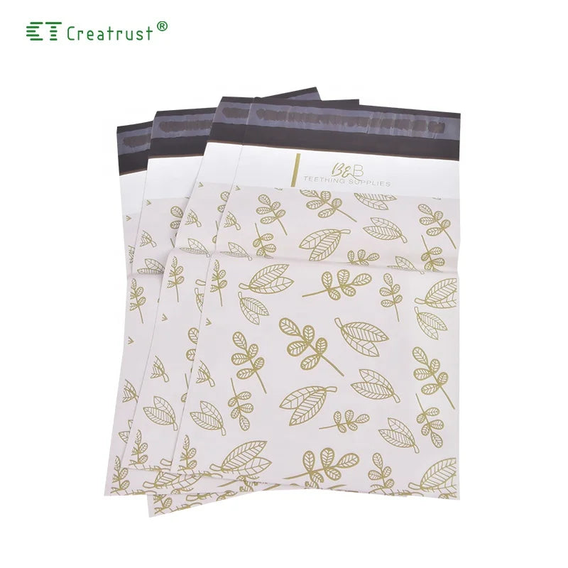 In Stock Poly Mailer Custom Image Full Color Custom Poly Packaging Bags Mailers Unique Plain Western Courier Plant Based Poly