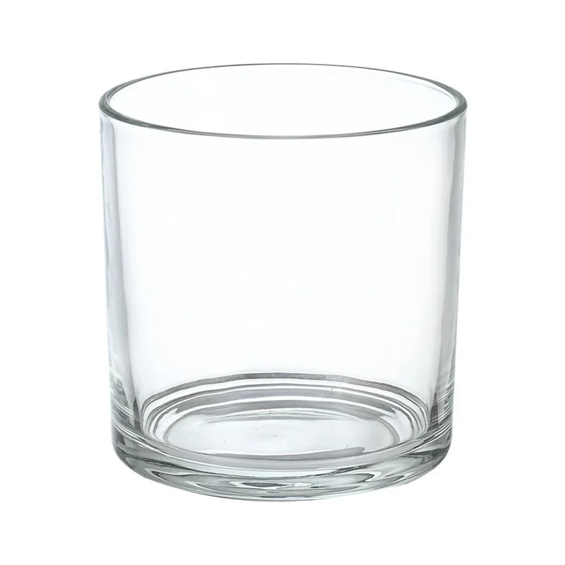Wholesale Heat Resistant Recycled Transparent Glass Candle Jars & Candle Stand Custom Logo Handmade for Valentine's Day Bars