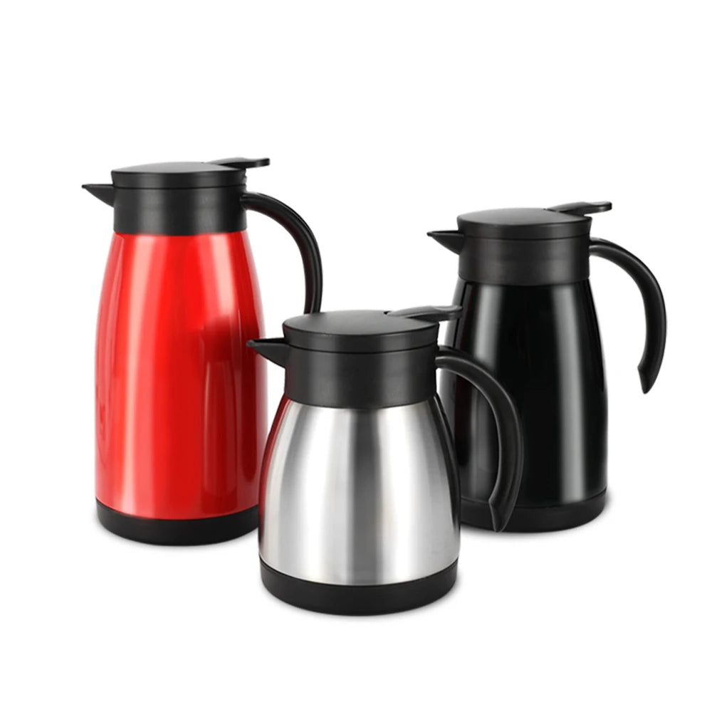 Customized Logo 304 Stainless Steel Travel Portable Tea Pot Coffee Kettle Eco-Friendly Household Hot Beverages European