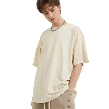 Unisex 100% Cotton T-Shirts Solid Design Short Sleeve Manufacture O-Neck Pattern Plus Size for Men Casual Wear