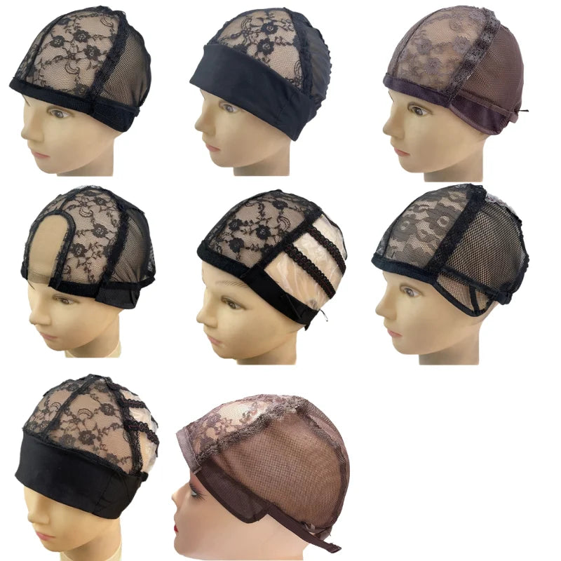 Industry and Trade Integrated Breathable Comfortable Adjustable High Elasticity Free Sample Wig Mesh Cap for Making Wigs