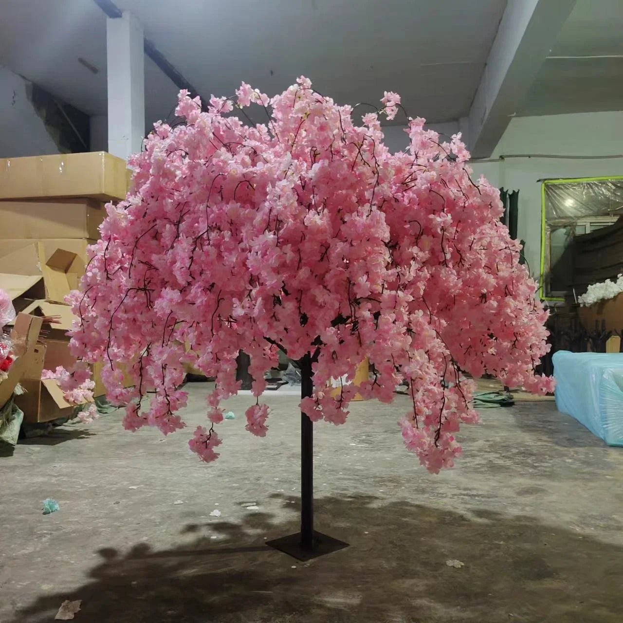 JCF118 Artificial Cherry Blossom Tree White Pink Fake Japanese Blossom Tree Wedding Decoration
