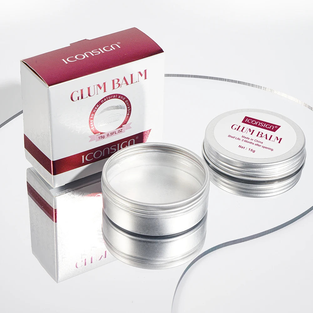 High Quality Mild 8g Strong Eyelash Eyebrow Lifting Gel Clear Lash Lift Glue Balm for Applying Glue Pad to Perm Eyelashes