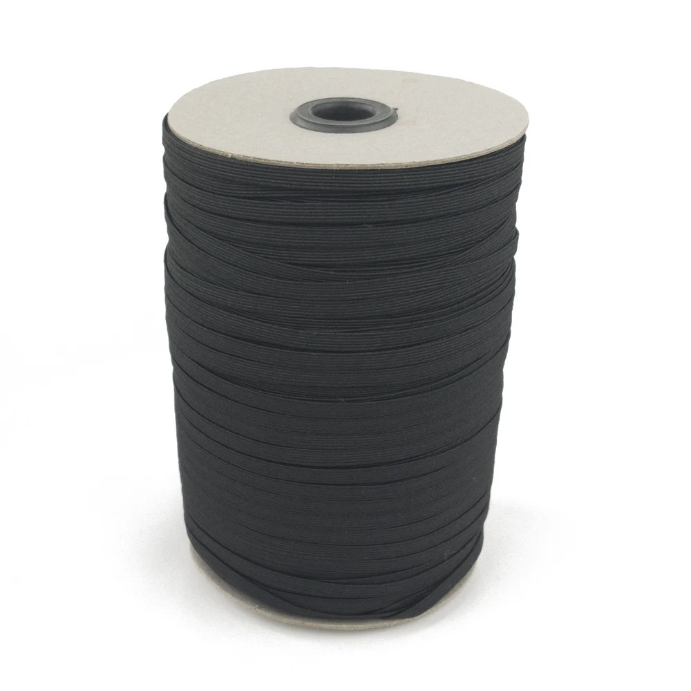 Black Elastic Band 5mm Wide 144 Yards/Roll for Sewing and DIY Crafts for Gift Making