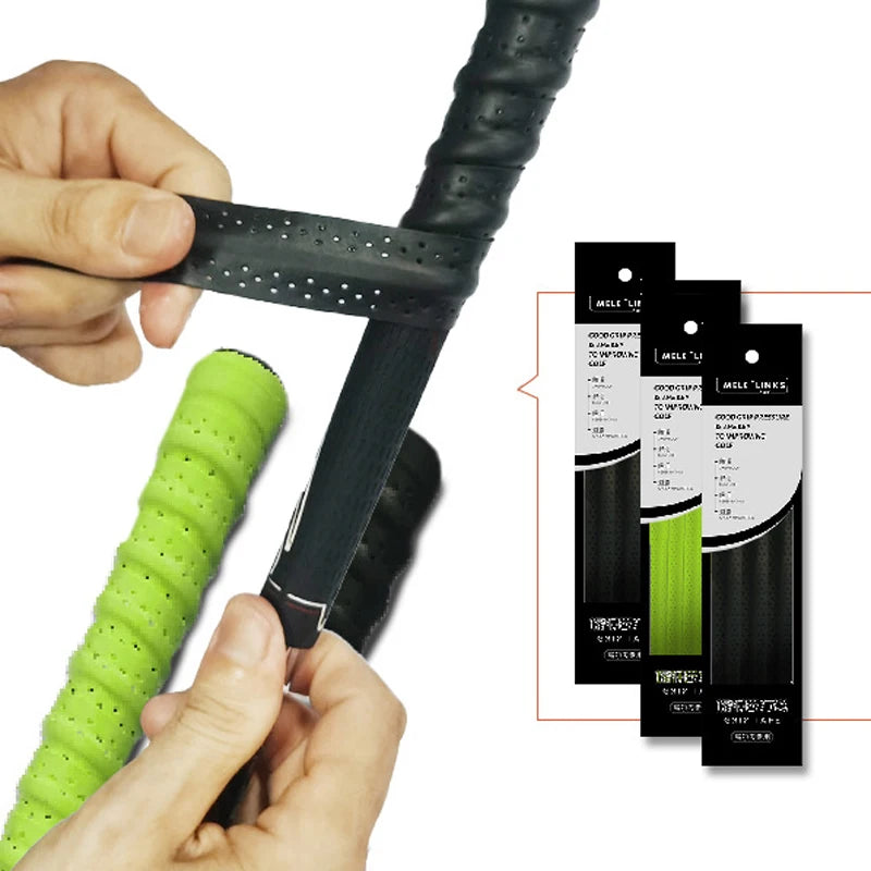 Golf Club Grip Tape Golf Grip Wrapping Tapes Non-slip Sweatproof PU Wrapping Black Green Quick Replacement Golf Accessories