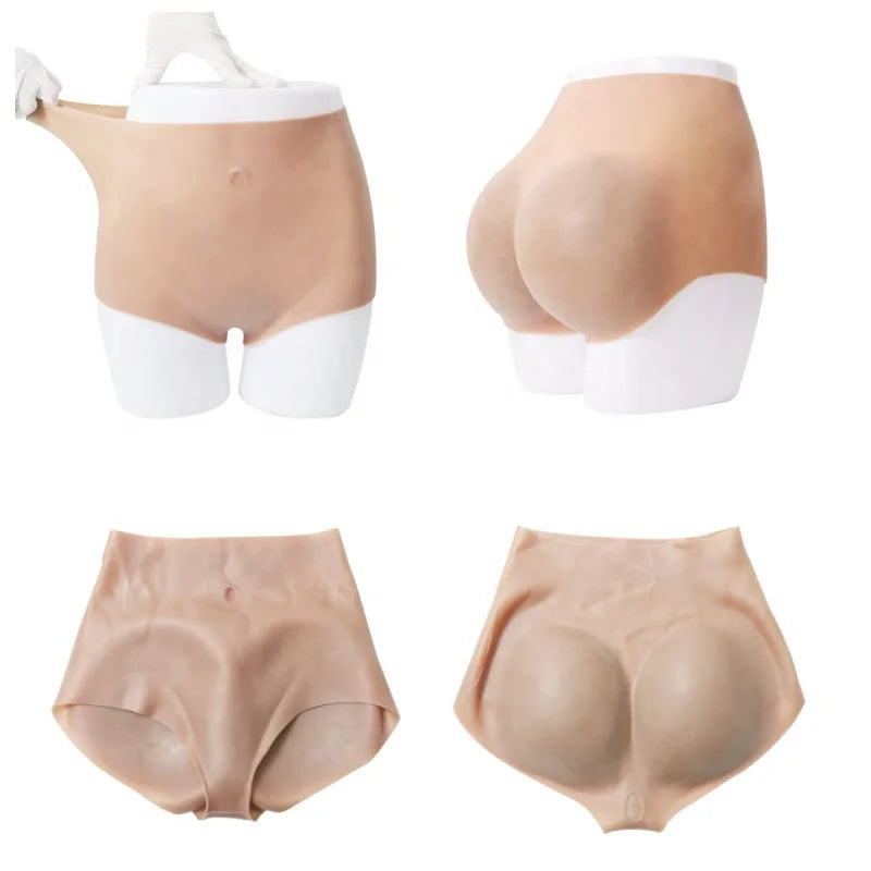 2024 Middle Waist Fit 24-51 Inches Triangle Silicone Bum and Hips Panties 6 Colors Elasticity Lift and Sculpt Women Underwear