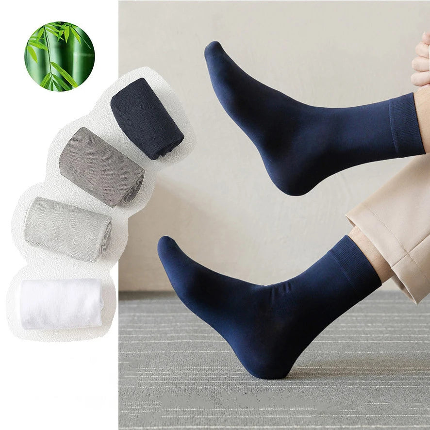 Wholesale Unisex Bamboo Fiber Crew Socks Plain Color Business Formal Dress for Men and Women Summer Minimum Order 5 Pairs