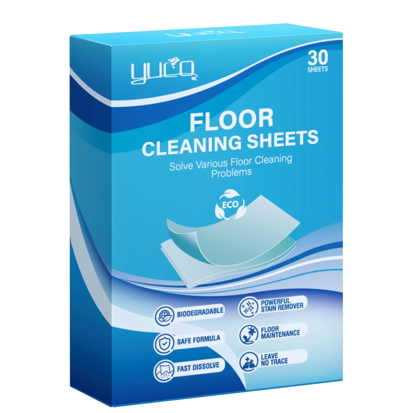 Floor Cleaner Sheets Mopping Hardwood Wood Floor Cleaner Tablet Concentrated Water Soluble Floor Cleaning Sheets Household Cl