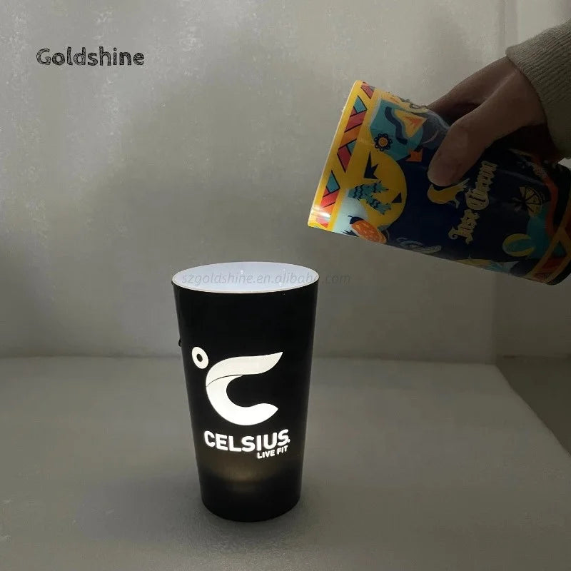 Wholesale Reusable Plastic LED Light Cup Luminous LED Flashing Cup for Drinks Night Club Decor-Party Bar Use