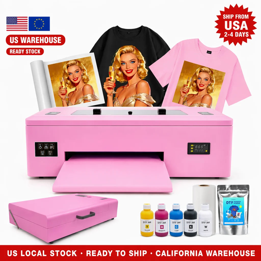 EraSmart A3 1390 Printhead 30cm 33cm DTF Printer Easy to Operate Clothes T Shirt Printing Machine with Oven & PET Film & DTF 