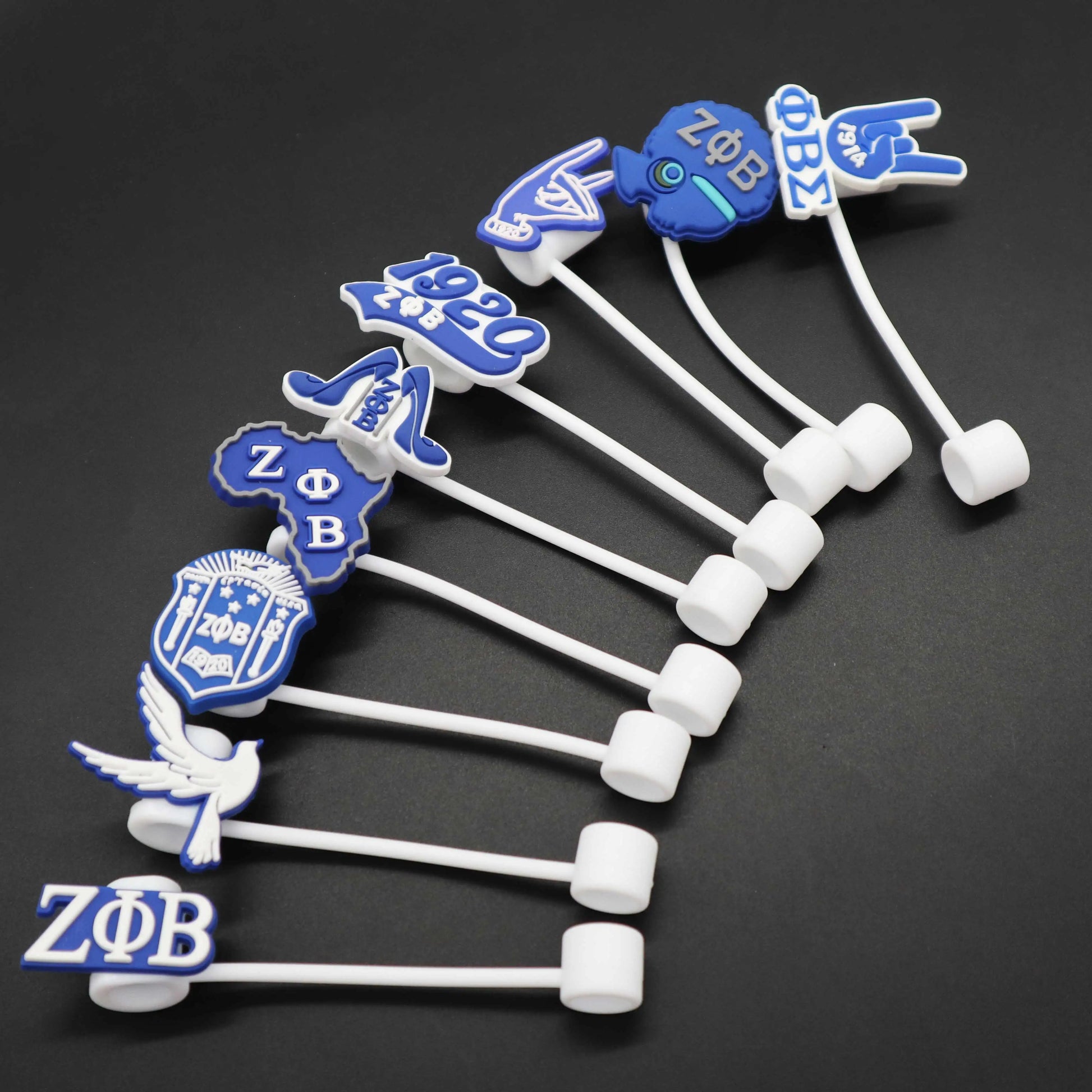 Zeta Phi Beta Sorority Tumbler Accessories Straw Cover Topper for Sorority Gifts