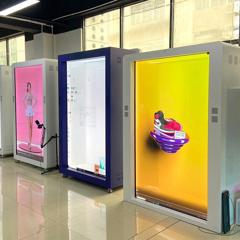 43 55 65 75 86 Inch Museum Exhibition Touch Transparent Lcd Holobox 3D Hologram Box