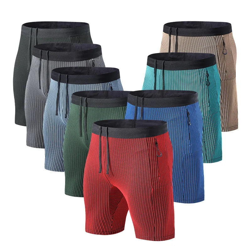 Men's and Women's Running Quick Dry Tight Outdoor Marathon Fitness Five Quarter Track and Field Basketball Training Shorts