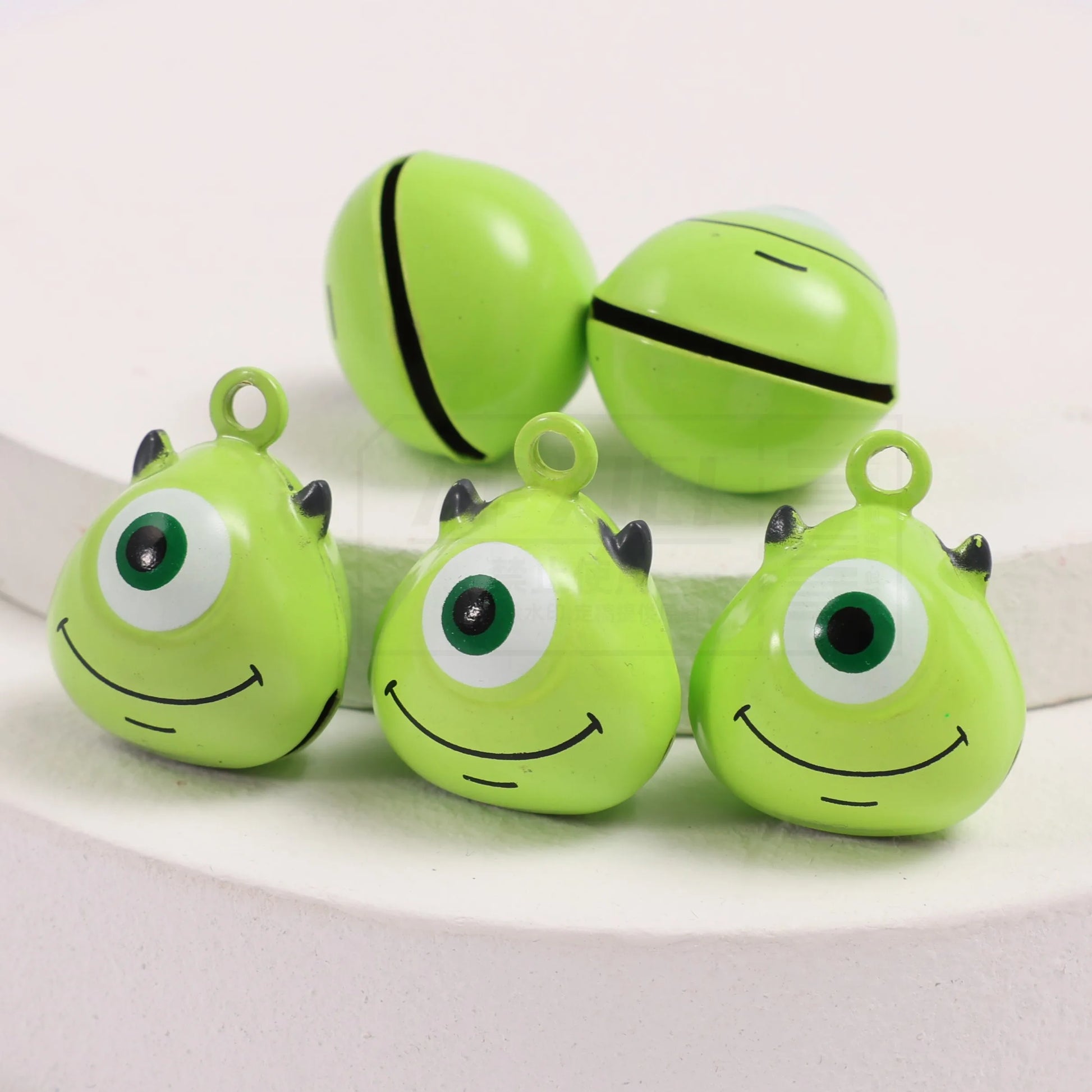 Lovely Green Big Eye Small Bell Cartoon Mobile Phone Pendant Decoration Cartoon Bell