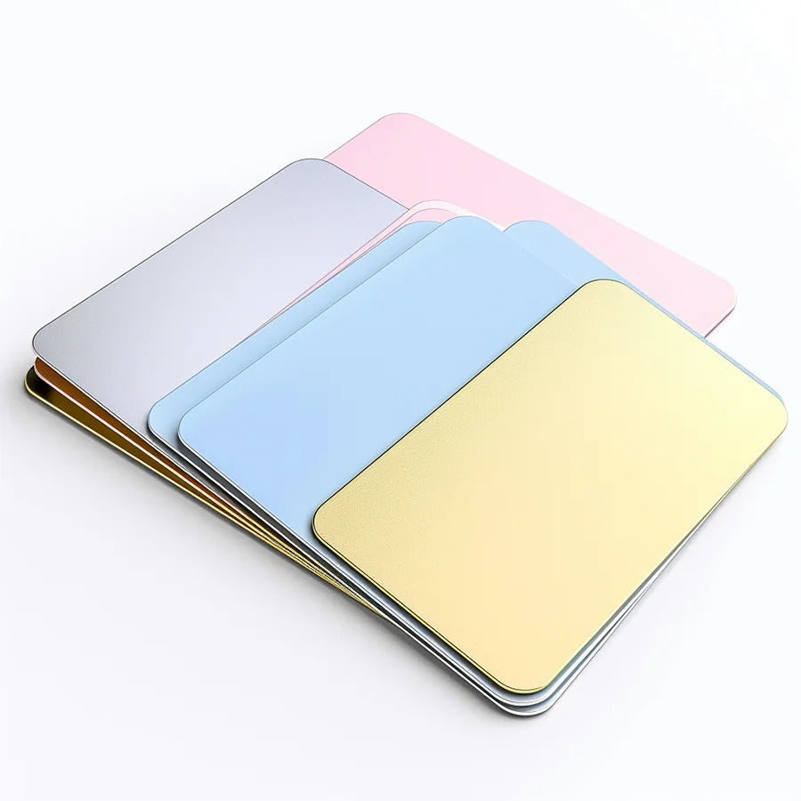 Sublimation Blank Metal Business Card Blank for Laser Engraving Black Metal Business Card Custom Metal Visit Card