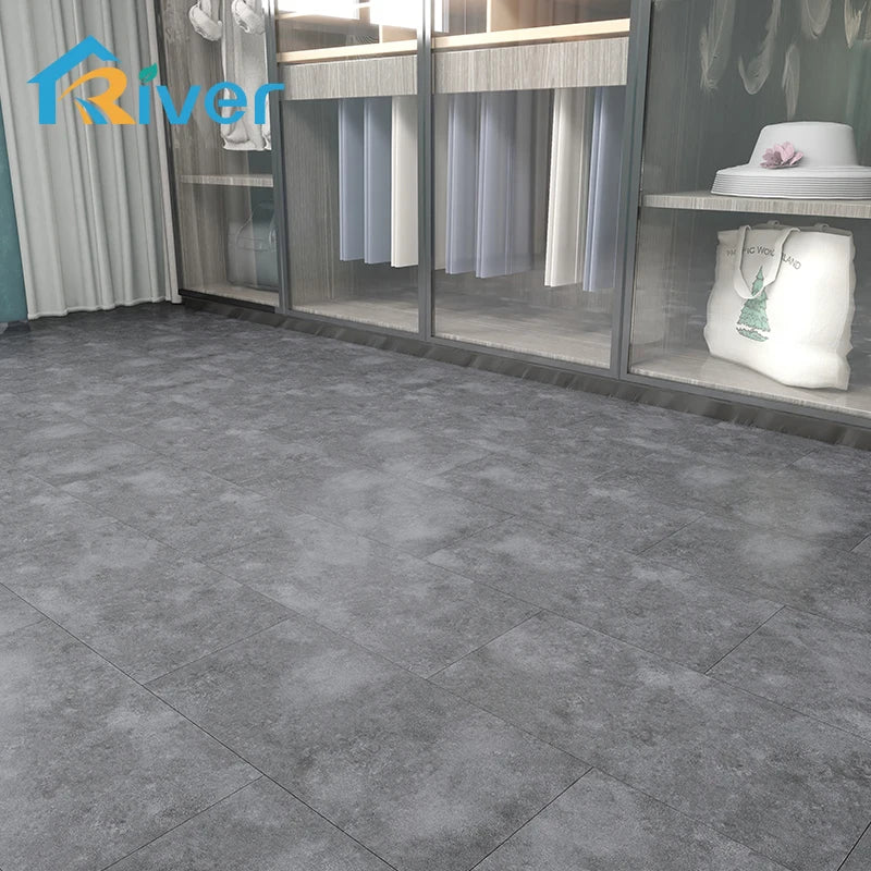 Natural Linoleum Interlocking 4mm 5mm Printed Vinyl Flooring Checker Plate Vinyl Flooring