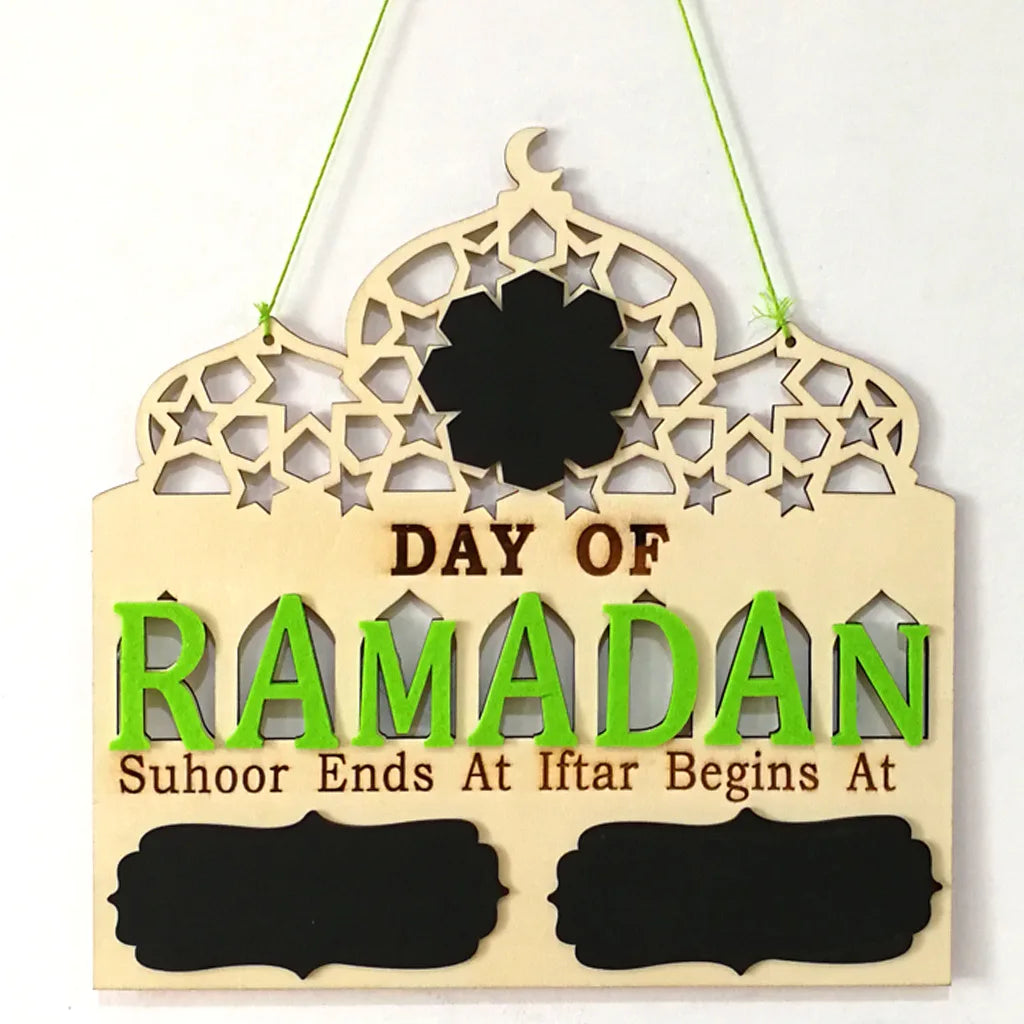 Custom Wooden Ramadan Calendar for Muslim Home Decor and Party Elegant Ramadan Eid Decorations and Arabian New Year Gifts