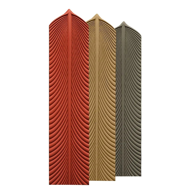 manufactured thin and light stone veener wall decoration 3d wall panel  pu faux Feather stone