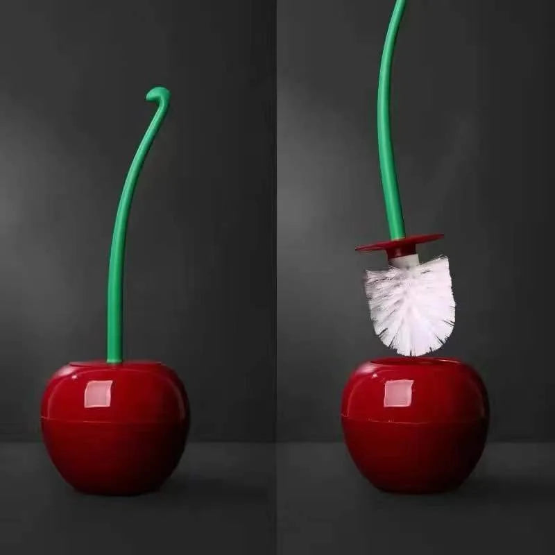 Hygienic High-quality Stylish Innovative Custom Toilet Brush Clean Toilet Brush Creative Cherry Shaped Toilet Brush
