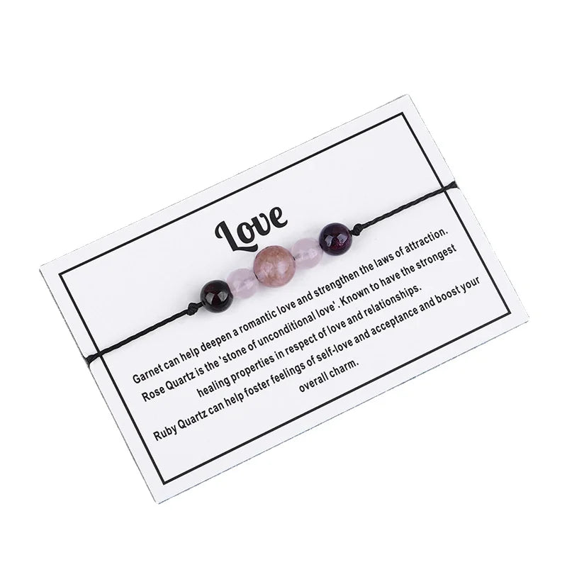 Elegant New Arrival Women's Love Charm Bracelet Amethyst Rose Quartz Gemstone Bead Mainly Made Jade Pearl Featuring Garnet