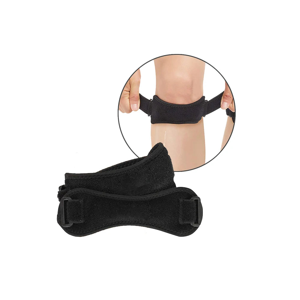 2-Pack Patella Tendon Knee Strap Knee Pain Relief Support Brace Hiking Soccer Basketball Running Tennis Squats-Elbow Knee Pad