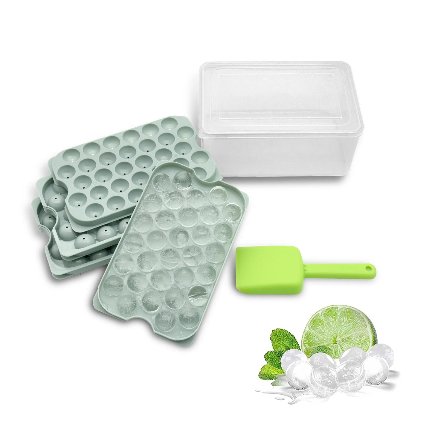 Hot Sale Custom Food Grade Kitchen New Products 2024 Ideas Plastic Mini Round Ice Ball Maker Mold Ice Cube