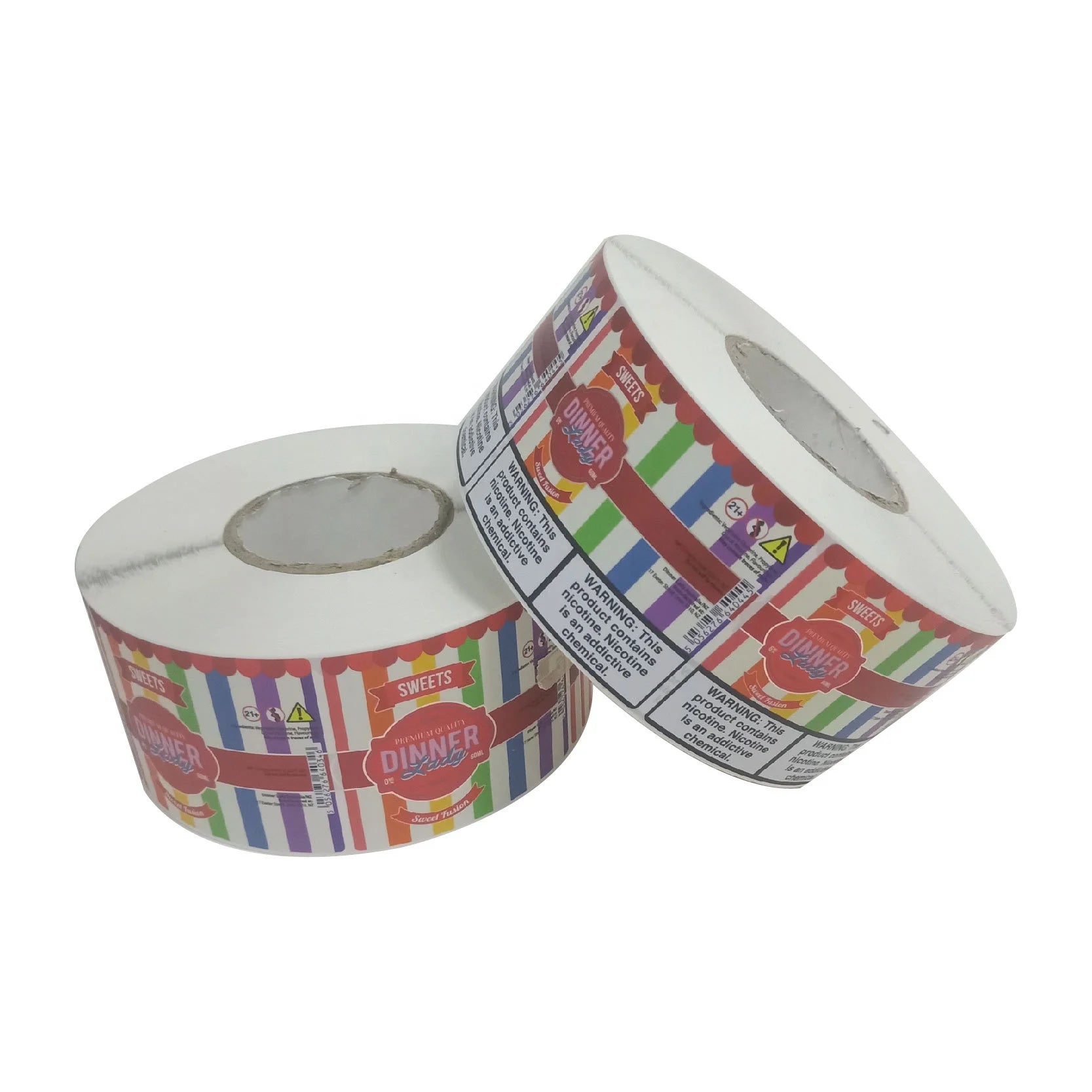 Custom size self adhesive hologram roll waterproof medicine bottle packaging labels sticker with custom design