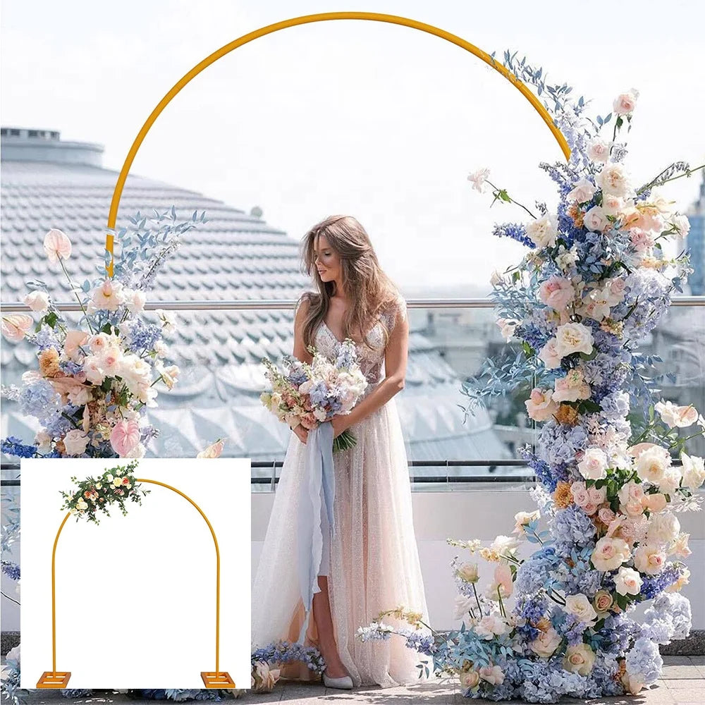 Metal Wedding Arch for Flower Balloon Indoor Outdoor Garden Patio Party Decoration Wedding Arch