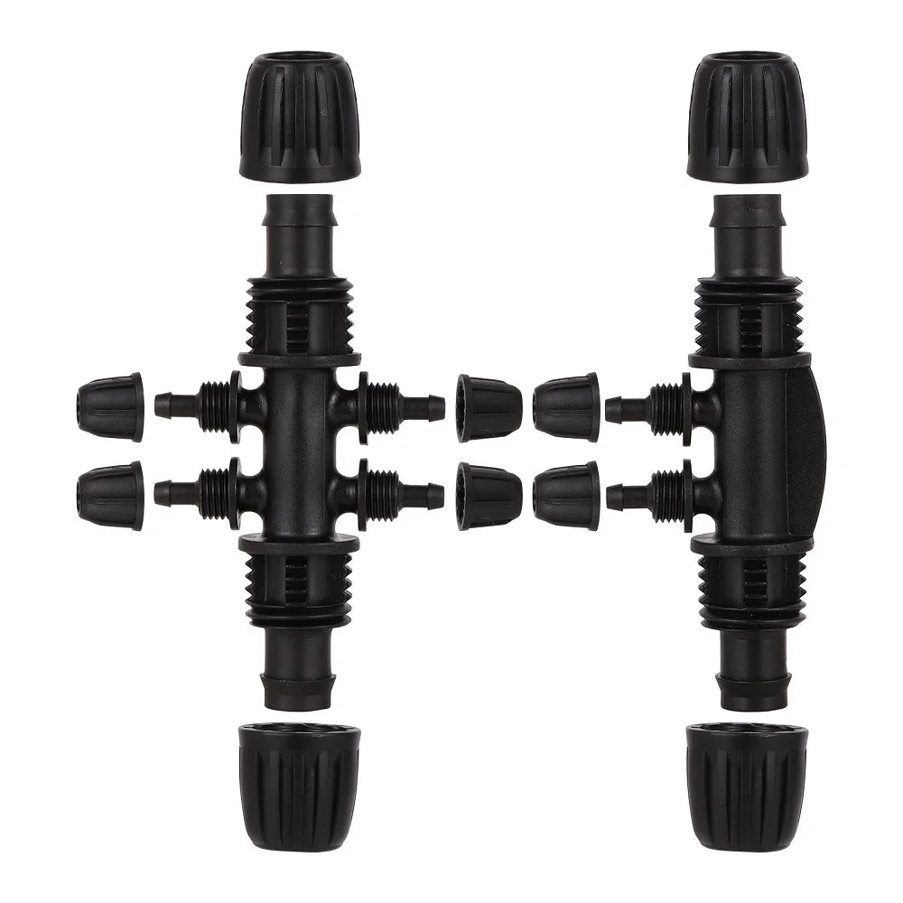 16mm PE Pipe Locked Connector to 4/7mm Pipe Reducing Adapter Garden Irrigation Water Pipe Fittings