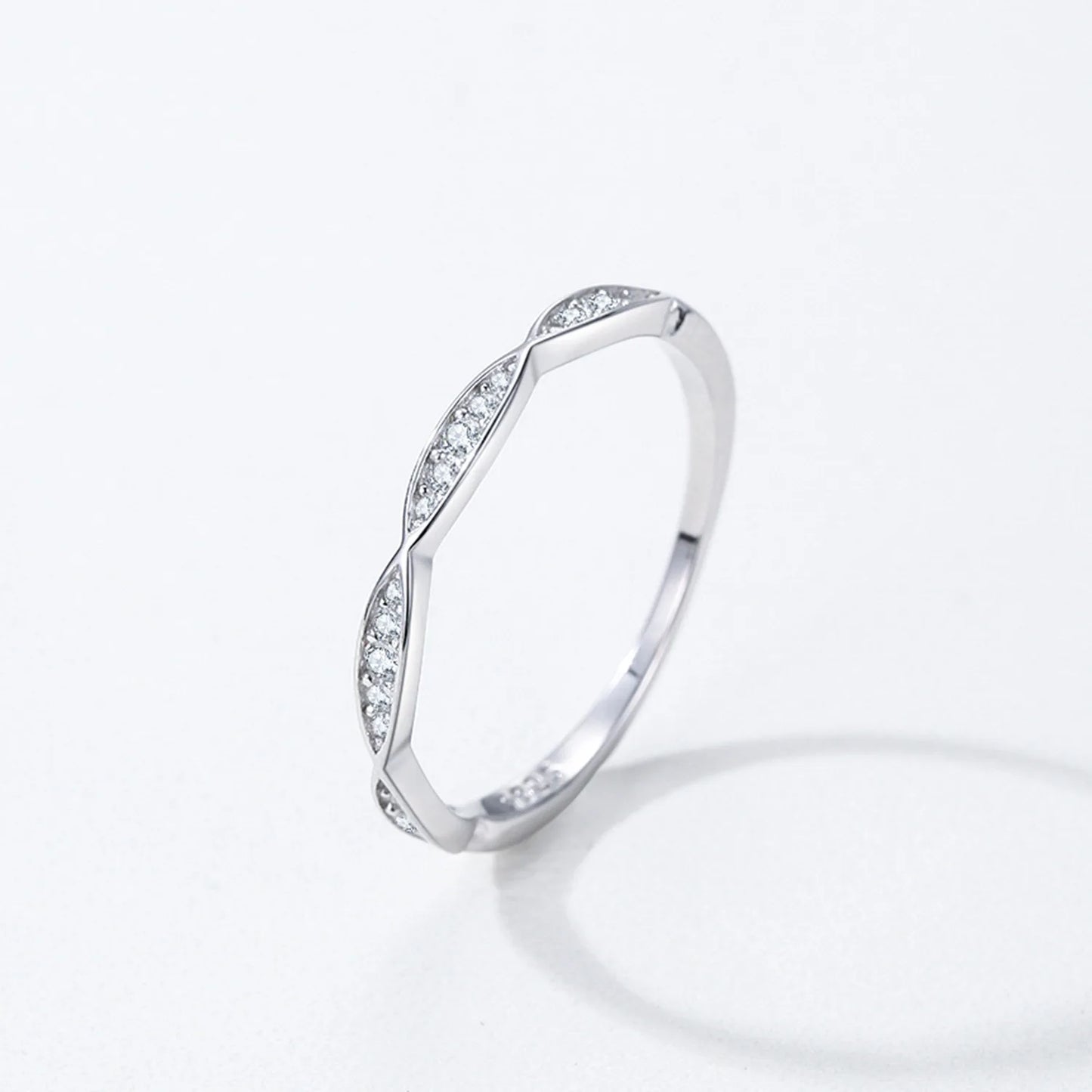 Fashion 925 Sterling Silver Zircon Ring Fine Jewelry Zircon Rings for Women Wedding Engagement