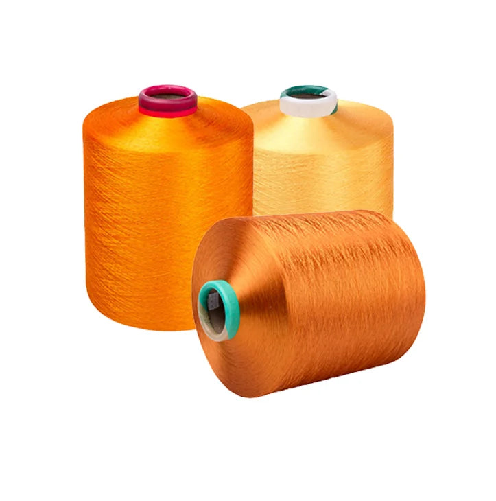 150 Denier 36 Filament 100% Polyester Textured Yarn DTY Trilobal Bright ISO9001 Certified HuiLong Brand Eco-Friendly Embroide