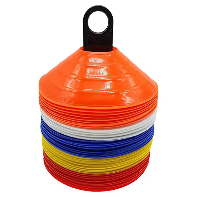 Conos De Futbol Agility Cones Set With Holes Custom Logo Heavy Duty Football Soccer Equipment Agility Disc Cones