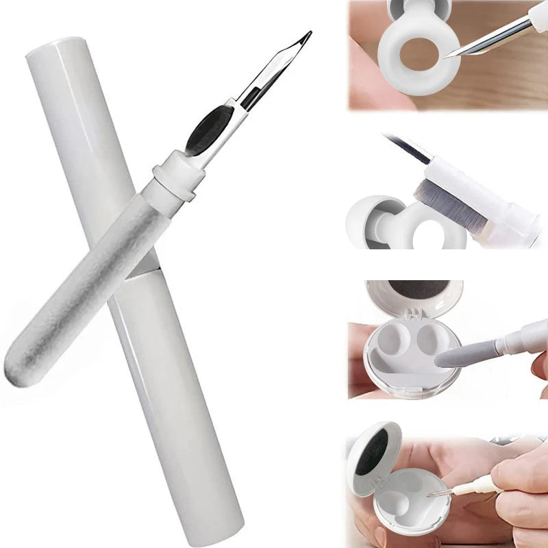 CP001 High Quality Portable 2 in 1 Soft Flocking Sponge Cleaning Brush Tools Cleaning Pen for Earplugs