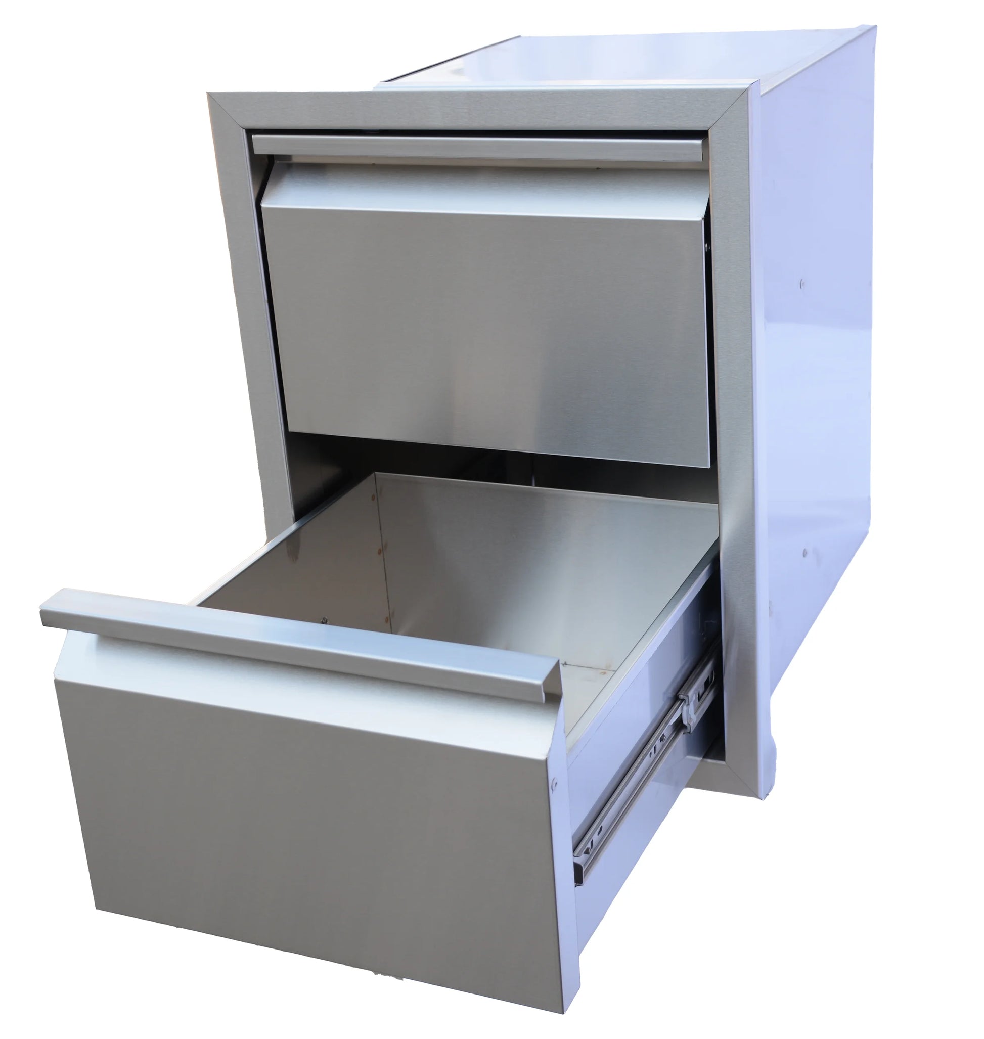 Stainless Steel 304 Outdoor Kitchen Island Double Drawers