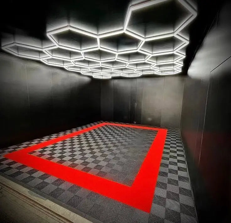 Pp Modular Car Showroom Car Wash Room Interlocking Garage Floor Tiles