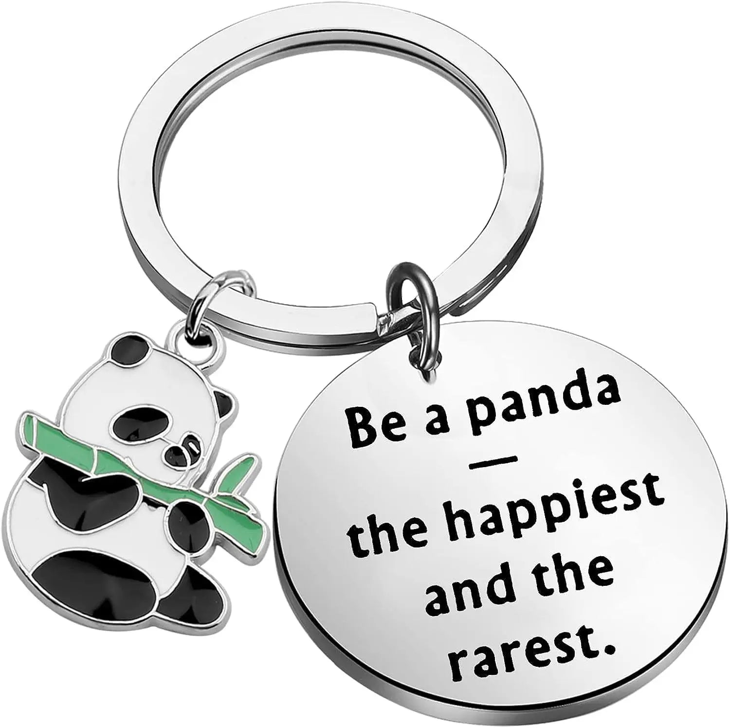 Panda Keyring You Are Braver Stronger Smarter Keychain Metal Inspirational Key Chain Friendship Gift for Graduate Panda Keych