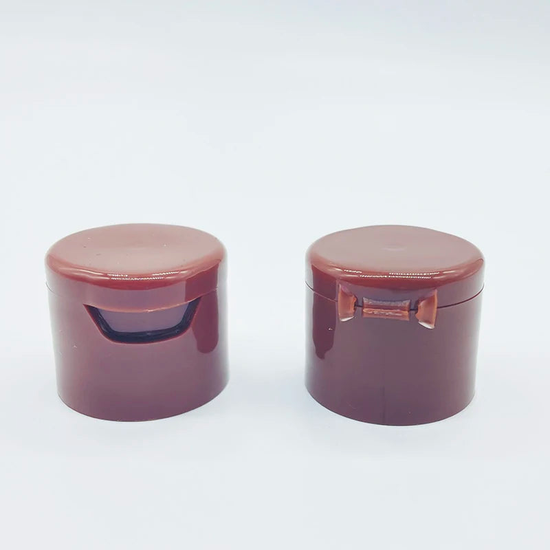 24/410 Flip Top Cap PP Plastic Lid Colorful Non-Spill Polished Surface ISO9001 Certified Free Samples for Bottles
