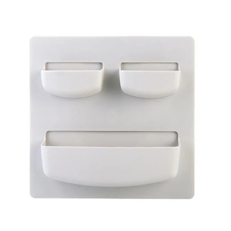Online Top Sale Hanging Walls Kitchen Bathroom Plastic Wall Mount Storage Box Holder Basket Cabinet Toilet Organizer Rack She