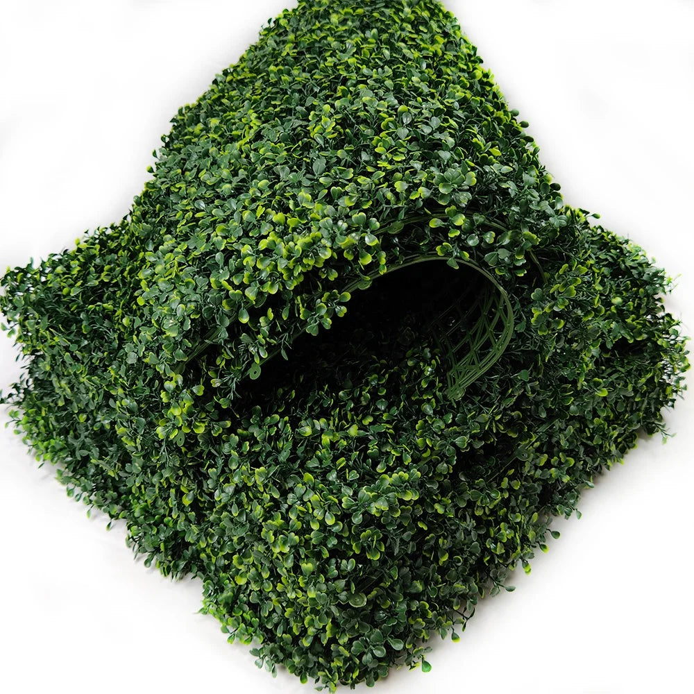 20x 20 Artificial Boxwood Panels Topiary Hedge Plant Privacy Hedge Screen Sun Protected Suitable for Any Decoration