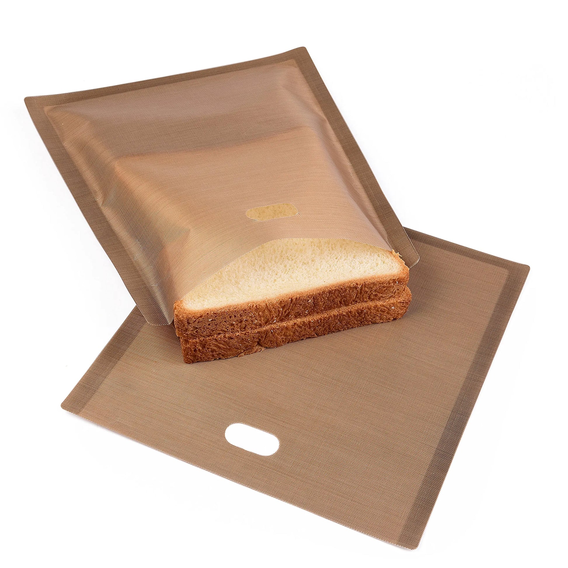 Food Safe E Non-Stick Toaster Grill Bags Reusable Heat Resistant Toaster Bags Reusable Snack Pockets for Microwave