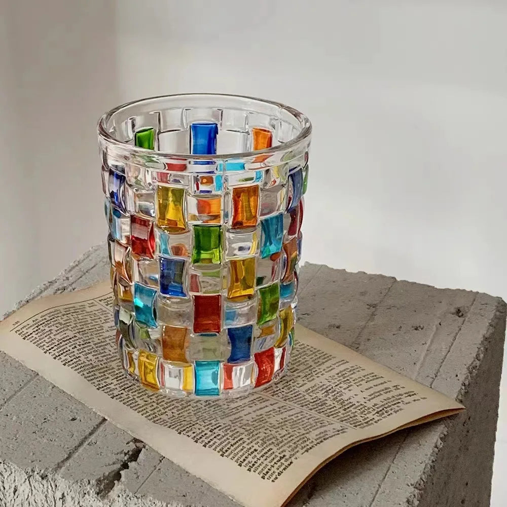 China Factory Cheap Price Glass Cup Online Hot Selling Colored Glass Mug