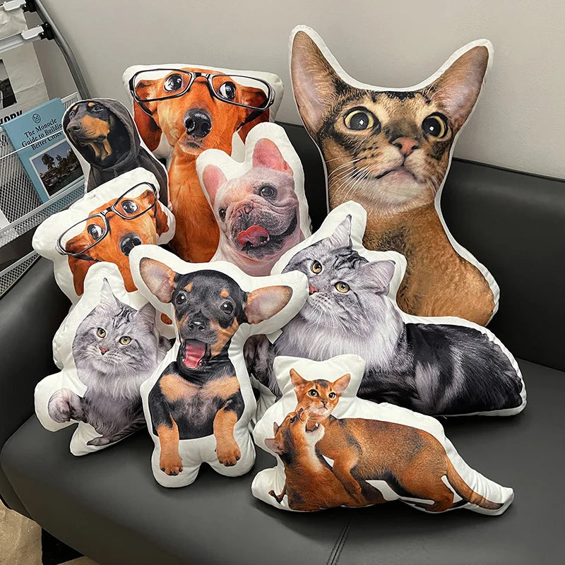 Handmade Anime Customized Sublimation Printing Cushion Animal Pattern Throw Pillows Abstract Geometric Cover Logo Custom Pill