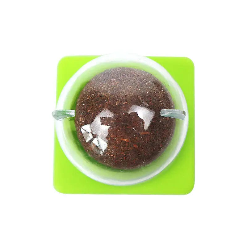 2025 Hot Selling Pure Natural Catnip Interactive Chew Toys Rotating Catnip Ball Mint Pet Cat Supplement