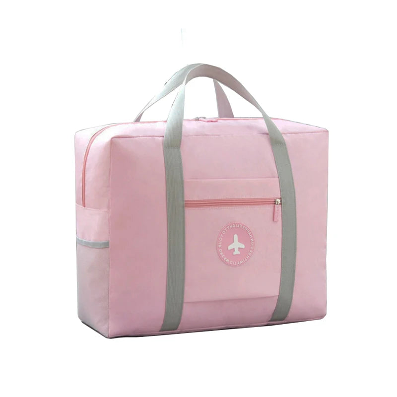 Lightweight Nylon Duffle Tote Bag Foldable Business Travel Luggage Airplane Storage Durable and Stylish