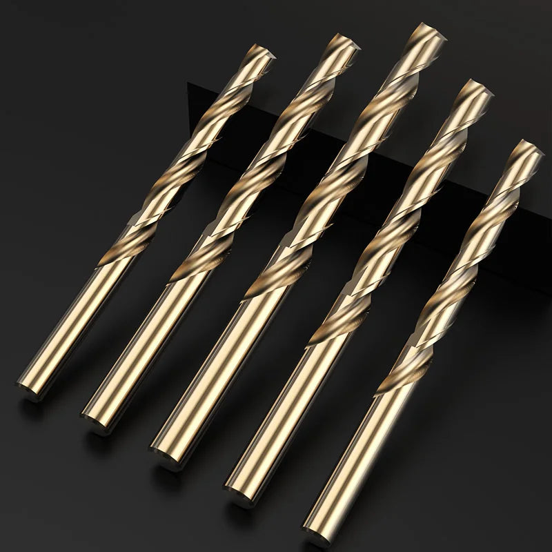 HUHAO Wear Resistant Twist Dill for Steel High Speed Spiral How Drill for CNC Drilling Machine Thread Hole Drill Router Bit