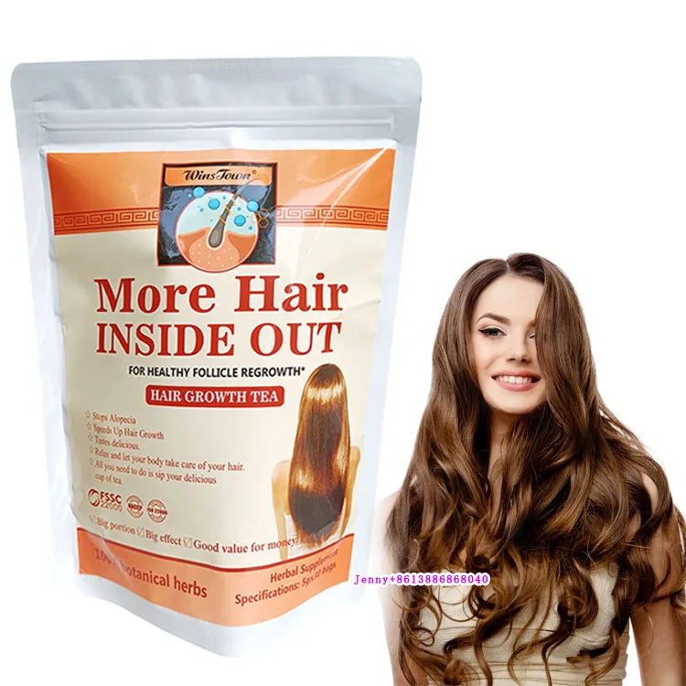 Fast Hair Growth Treatment Tea Custom More Hair Inside Out Healthy Follicle Regrowth Herbal Care Hair Growth Tea for Women