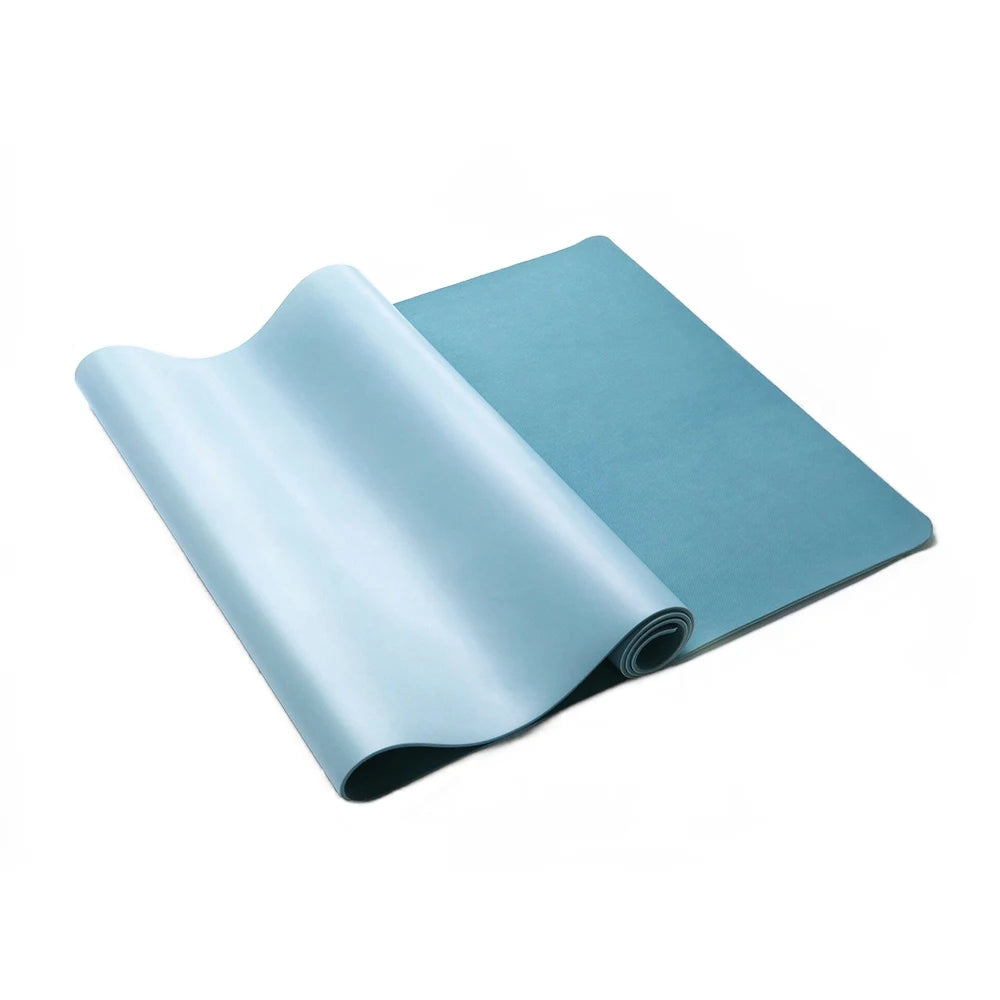5mm Thick PU & Natural Rubber Yoga Mat Eco-Friendly and Anti-Slip Colorful Fitness Home Sports Pad
