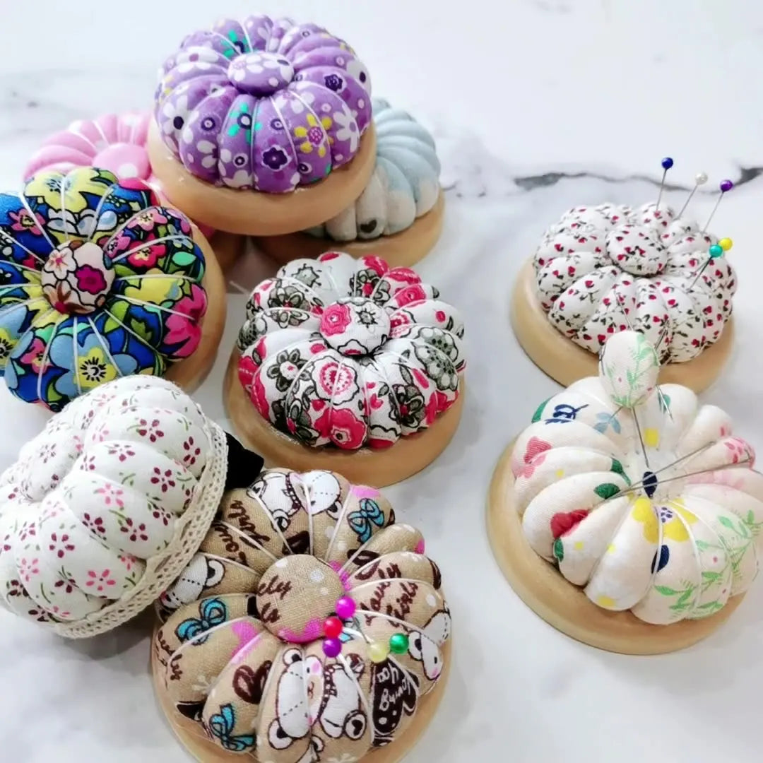 Magnetic Pin Cushion DIY Crafts Needlework Quilting Accessories Sewing Accessory Wood case Magnetic Wrist Pin Cushion Pincush